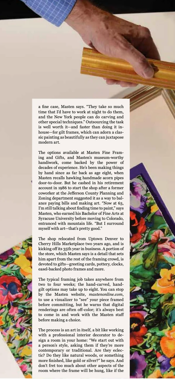 Avid Lifestyle feature on Masten Fine Framing, page 3