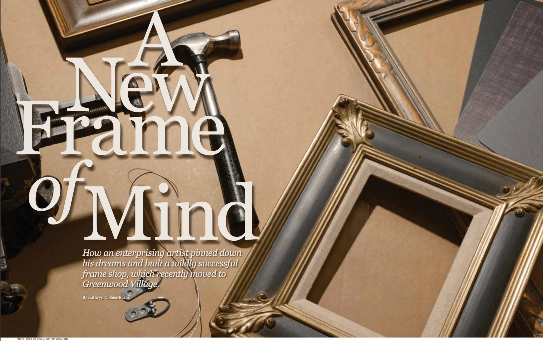 The Masten Story feature opening spread in Avid Lifestyle